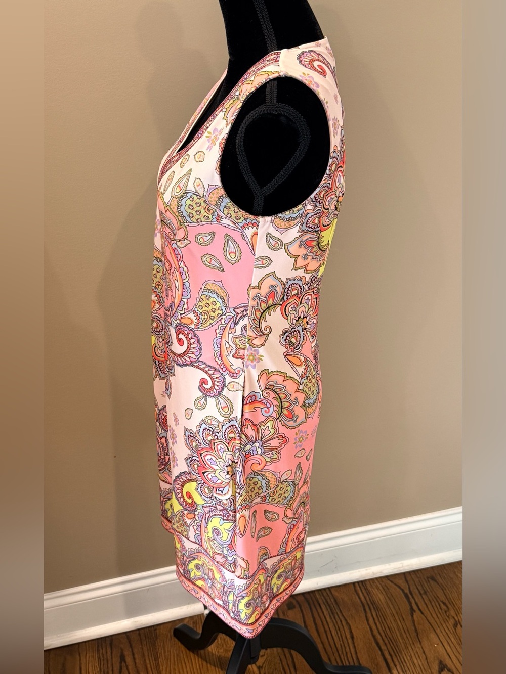 Women’s HALE BOB Sleeveless Jersey paisley dress- Size Small - Picture 3 of 6